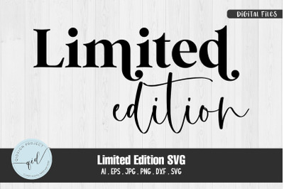 Limited Edition SVG Sticker File