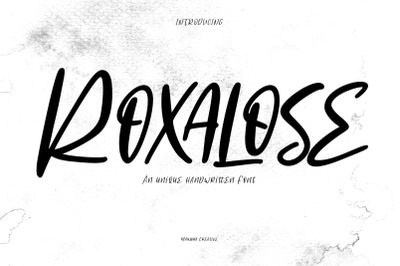 Roxalose Handwritten Font