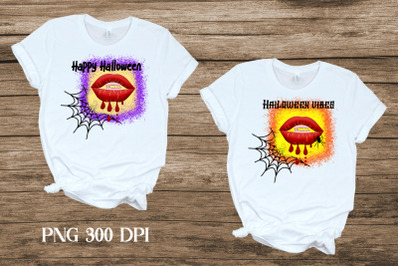Halloween t shirt design | Halloween lips sublimation