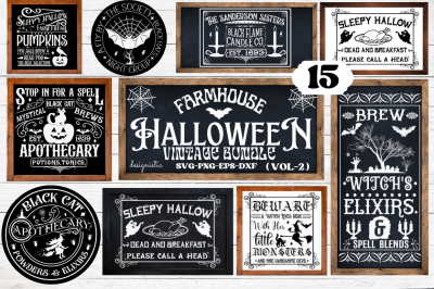 Halloween Farmhouse SVG Bundle