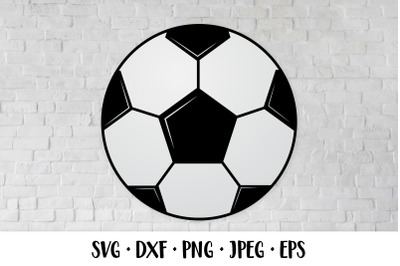 Soccer ball SVG cut file. Sports SVG