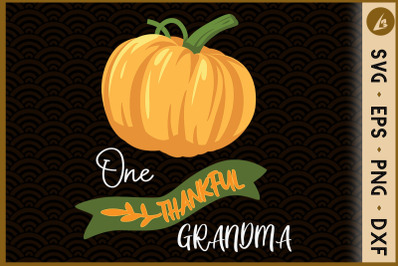 One Thankful Grandma Pumpkin