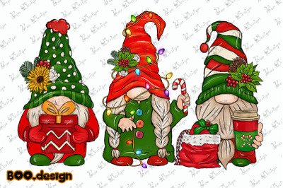 Funny Gnomes Merry Christmas Graphics