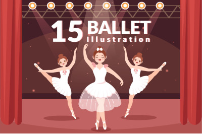 15 Ballet or Ballerina Illustration