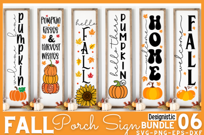 Fall Porch Sign SVG Bundle, Fall SVG bundle