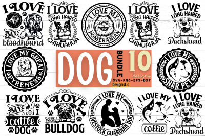 Funny Dog Bandana SVG Bundle&2C; Dog SVG Bundle&2C; Dog Mom SVG