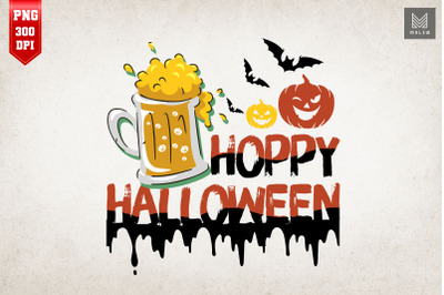 Hoppy Halloween Beer Drinker Pumpkin