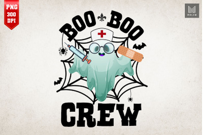 Boo Boo Crew Nurse Ghost Halloween