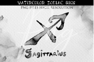 Sagittarius Watercolor Zodiac Astrology Signs