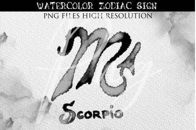 Scorpio Watercolor Zodiac Astrology Signs