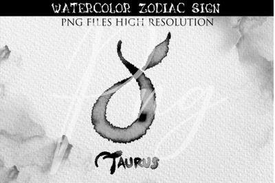 TAURUS Watercolor Zodiac Astrology Signs