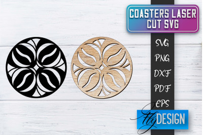 Coasters Laser Cut SVG | Laser Cut SVG