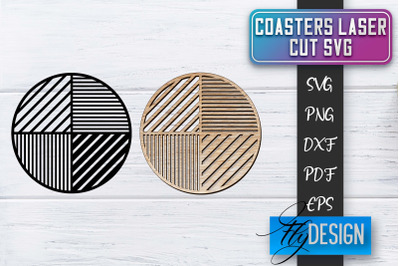 Coasters Laser Cut SVG | Laser Cut SVG