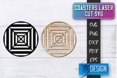 Coasters Laser Cut SVG | Laser Cut SVG