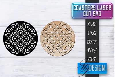 Coasters Laser Cut SVG | Laser Cut SVG