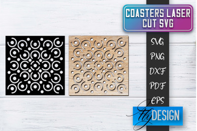 Coasters Laser Cut SVG | Laser Cut SVG