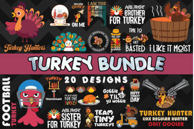 Turkey Bundle SVG 20 designs