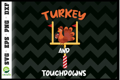 Thanksgiving Turkey And Touchdowns