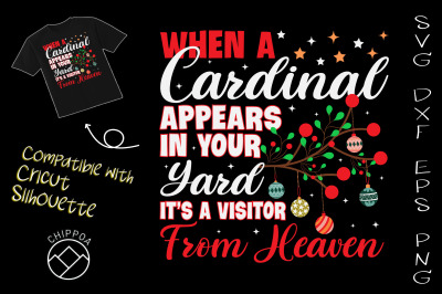 Cardinal Visit from Heaven Christmas