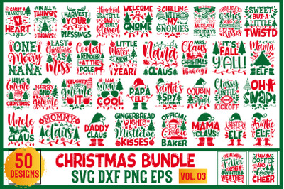Christmas SVG Bundle 50 Design Vol.03