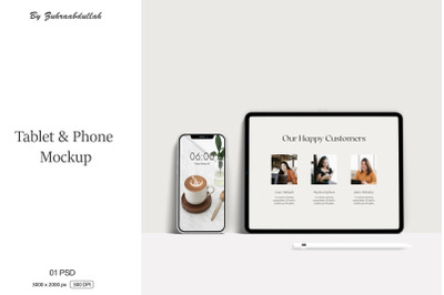 Tablet and Phone Mockup