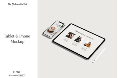 Tablet and Phone Mockup