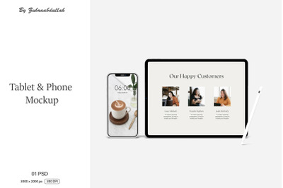 Tablet and Phone Mockup