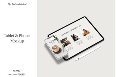 Tablet and Phone Mockup