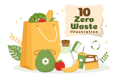 10 Zero Waste Illustration