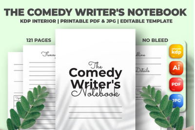 The Comedy Writer&#039;s Notebook KDP Interior