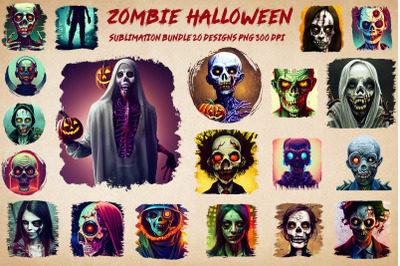 Zombie Halloween Bundle-20 Designs-220913