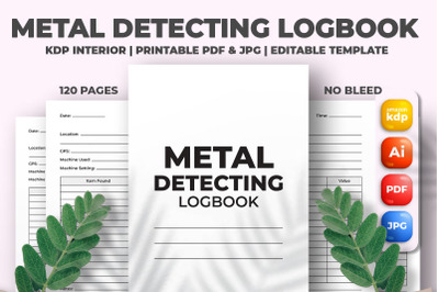 Metal Detecting Logbook KDP Interior