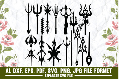 trident,harpoon,spear,tppl,neptune trident shape,