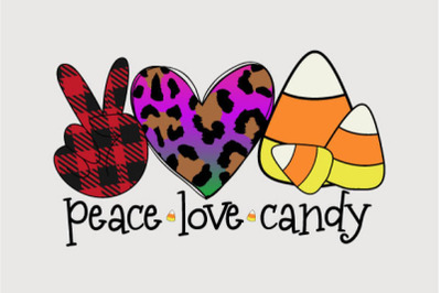 Peace Love Candy Sublimation | Halloween Sublimation