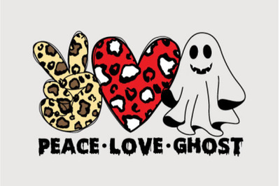 Peace Love Ghost Sublimation | Halloween Sublimation