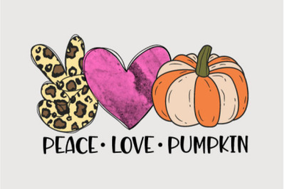 Peace Love Pumpkin Sublimation | Halloween Sublimation