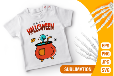 Halloween Hand Drawing Sublimation