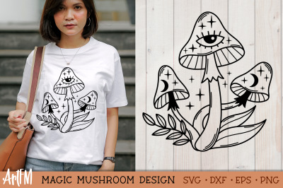Magic Mushrooms SVG | Witch Mushroom PNG