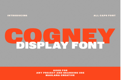 Cogney Sans Serif Display Font