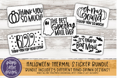 Halloween Thermal Sticker Bundle