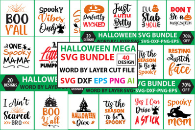 HALLOWEEN MEGA SVG BUNDLE