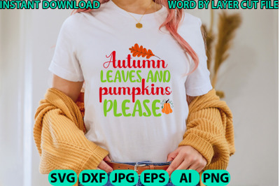 Autumn leaves and pumpkins please crafts