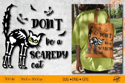 Scary Black cat SVG| Spooky SVG Halloween quote