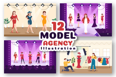 12 Professional Model Illustration