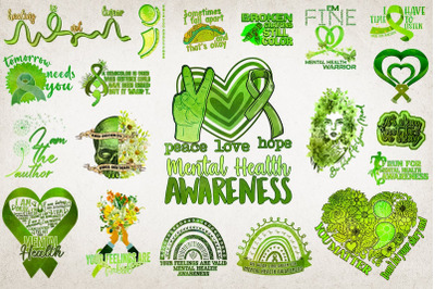 Mental Health Awareness Bundle-20 Designs-220903