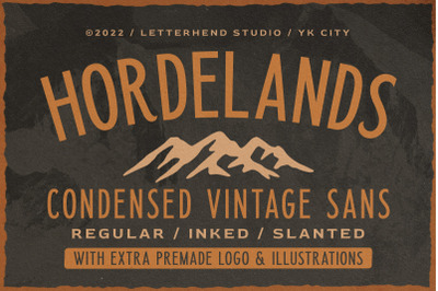 Horderlands - Condensed Vintage Sans