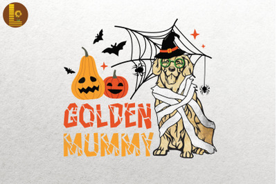 Golden Mummy Retriever Halloween