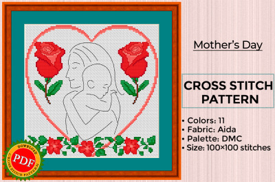 Mothers Day Cross Stitch Pattern