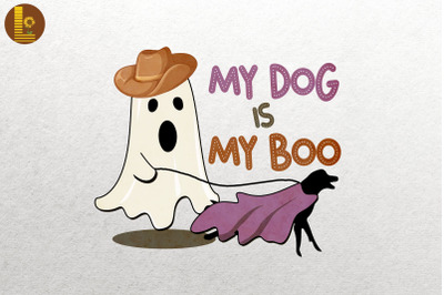 My Dog Is My Boo Ghost Halloween