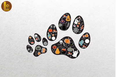 Paw Print Halloween Dog Lover